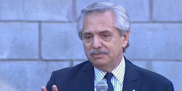 Alberto Fernández viajó a Colombia (Captura de video)