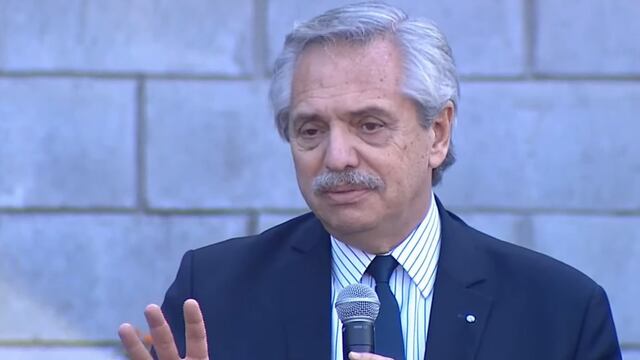 Alberto Fernández viajó a Colombia (Captura de video)