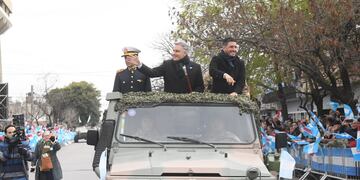 Llaryora encabeza el acto en Río Tercero, junto con el intendente Ferrer.