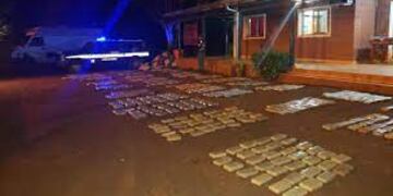 Golpe al narcotráfico: decomisan casi 1 tonelada de marihuana en Colonia Gisela