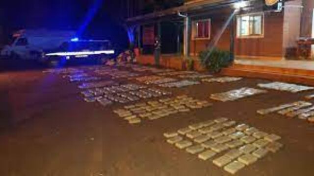 Golpe al narcotráfico: decomisan casi 1 tonelada de marihuana en Colonia Gisela
