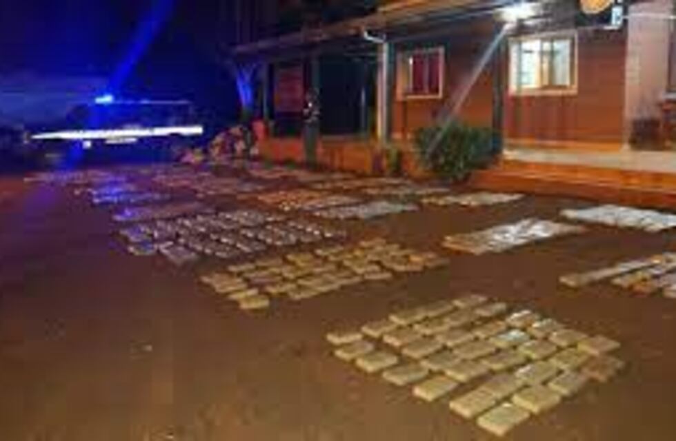 Golpe al narcotráfico: decomisan casi 1 tonelada de marihuana en Colonia Gisela