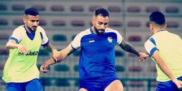 Ibrahim Hesar, ex delantero de Belgrano que juega para la Selección de Siria, y pasó a un club iraní (La Voz archivo).