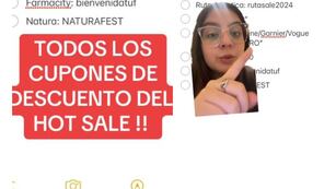 Publicó los cupones de descuentos para aprovechar durante el Hot Sale y causó furor en TikTok.