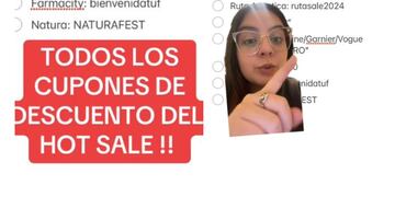 Publicó los cupones de descuentos para aprovechar durante el Hot Sale y causó furor en TikTok.