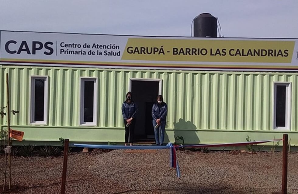 En esta jornada se inauguró un Centro de Atención Primaria de la Salud Sustentable en Garupá