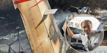 Tercer ocupante de la avioneta incendiada y estrellada en San Luis.