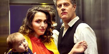 Mike Amigorena y su hija Miel.