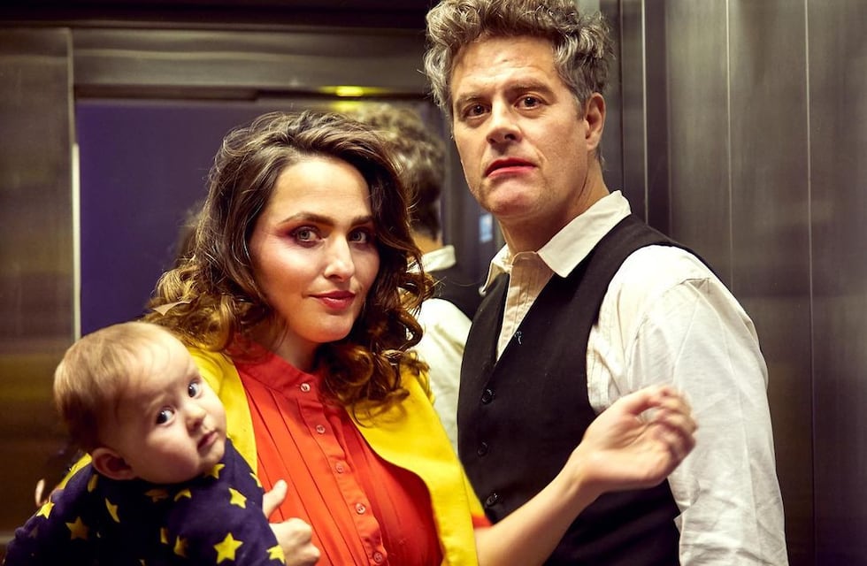 Mike Amigorena arrancó el año en Mendoza con su hija Miel y su pareja