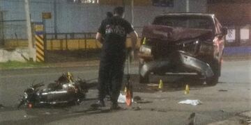 Posadas: un motociclista falleció atropellado por un automovilista alcoholizado.