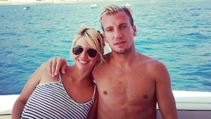 Wanda Nara y Maxi López cuando eran pareja.