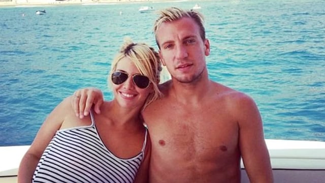 Wanda Nara y Maxi López cuando eran pareja.