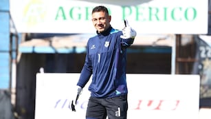 Milton Álvarez, el arquero de Gimnasia de Jujuy que vuelve a la titularidad este domingo tras una inmerecida sanción arbitral.