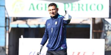 Milton Álvarez, el arquero de Gimnasia de Jujuy que vuelve a la titularidad este domingo tras una inmerecida sanción arbitral.