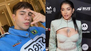 María Becerra se cruzó con Rusherking en los Premios Gardel 2023 y su reacción se hizo viral