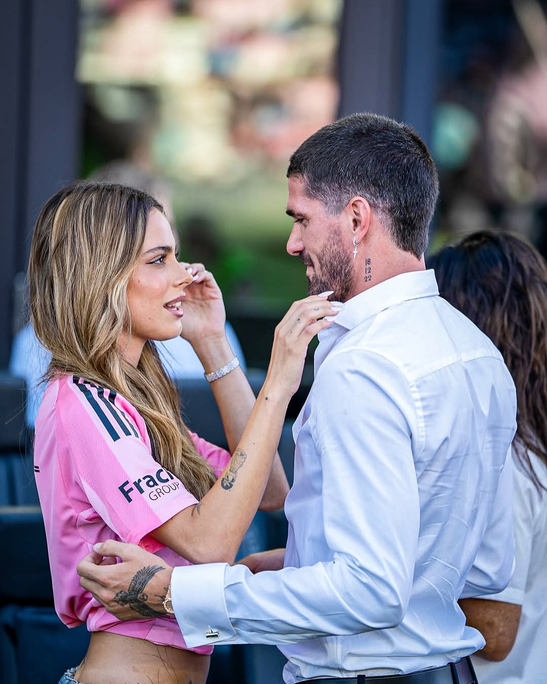Tini y Rodrigo de Paul, juntos en Miami (Instagram / RDP Daily)
