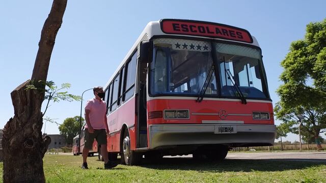 Los micros escolares se preparan para la vuelta de las clases presenciales en la Ciudad.