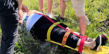 Una mujer fue rescatada en Mina Clavero.