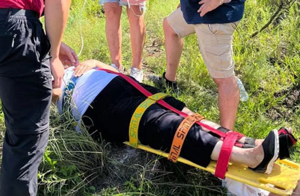 Hacía trekking y terminó con una fractura: una mujer tuvo que ser rescatada en Córdoba