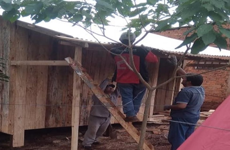 Relevamiento para recambio de techos de viviendas de Eldorado