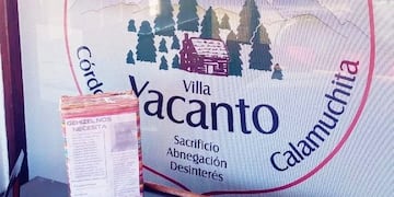 La colecta de los Bomberos de Yacanto.