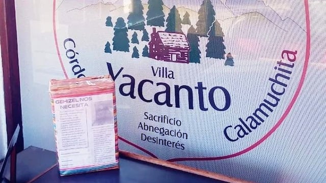 La colecta de los Bomberos de Yacanto.