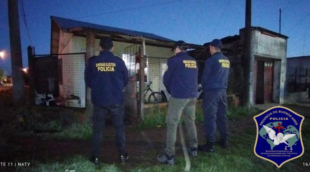 Importante operativo antidrogas en Tres Arroyos y Claromecó: desarticulan tres puntos de venta de estupefacientes