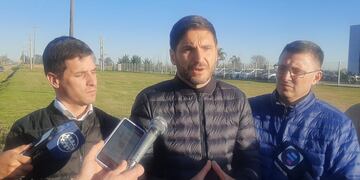 Leo Viotti, Maximiliano Pullaro y Lisandro Mársico
