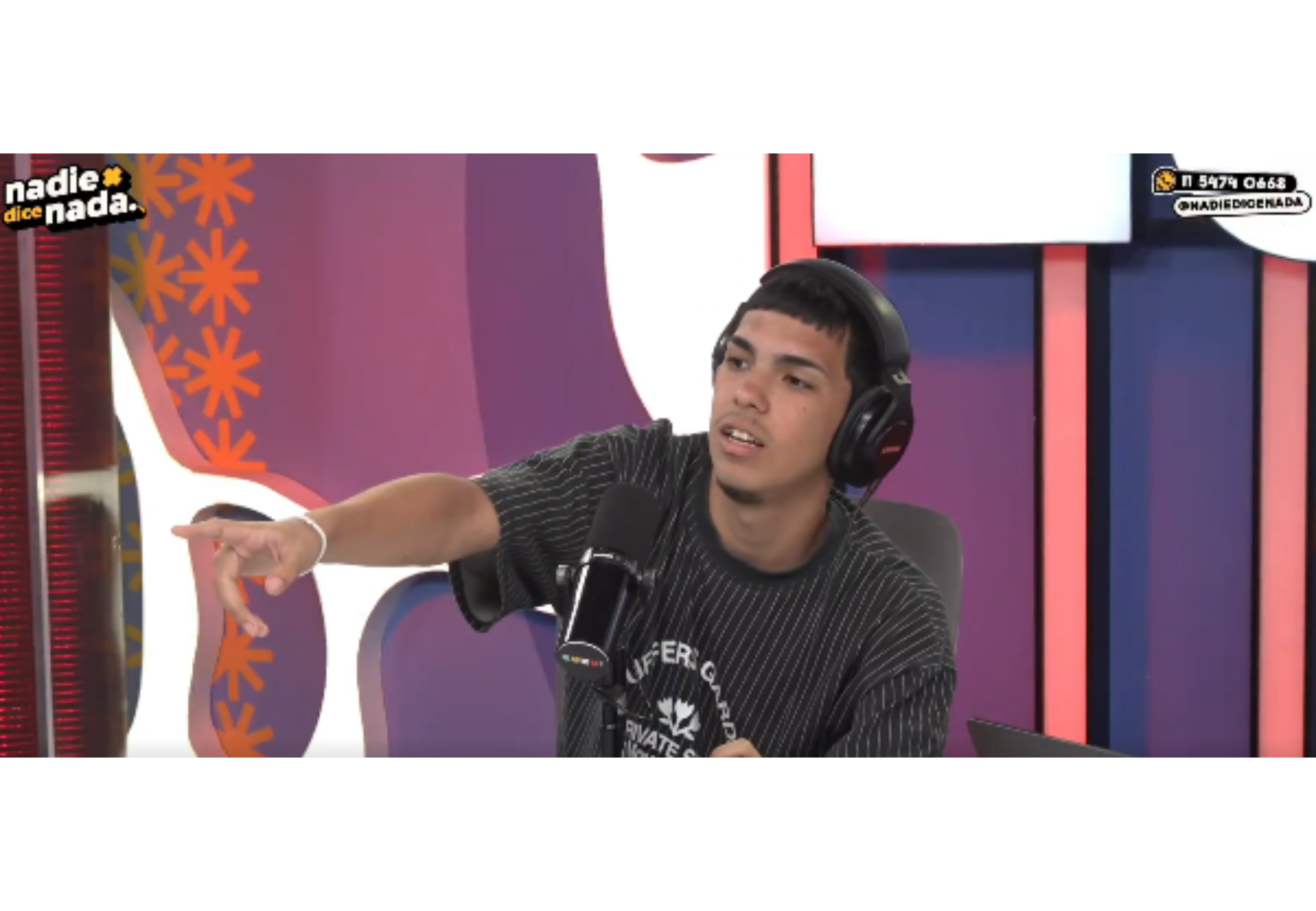 Milo J estuvo en el programa de Nadie dice nada.