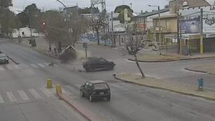 Así fue el brutal siniestro en avenida Juan B. Justo.