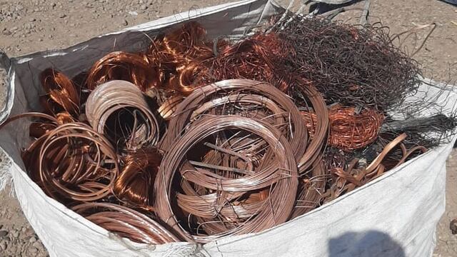 Recuperaron cables de cobre robados en Maipú.