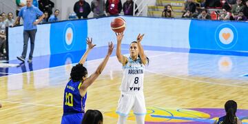 Andrea Boquete fue la segunda argentina con mejor rendimiento y anotación de puntos frente a Colombia, en la final que Las Gigantes ganaron obteniendo el pase a la final y a la AmeriCup 2023.