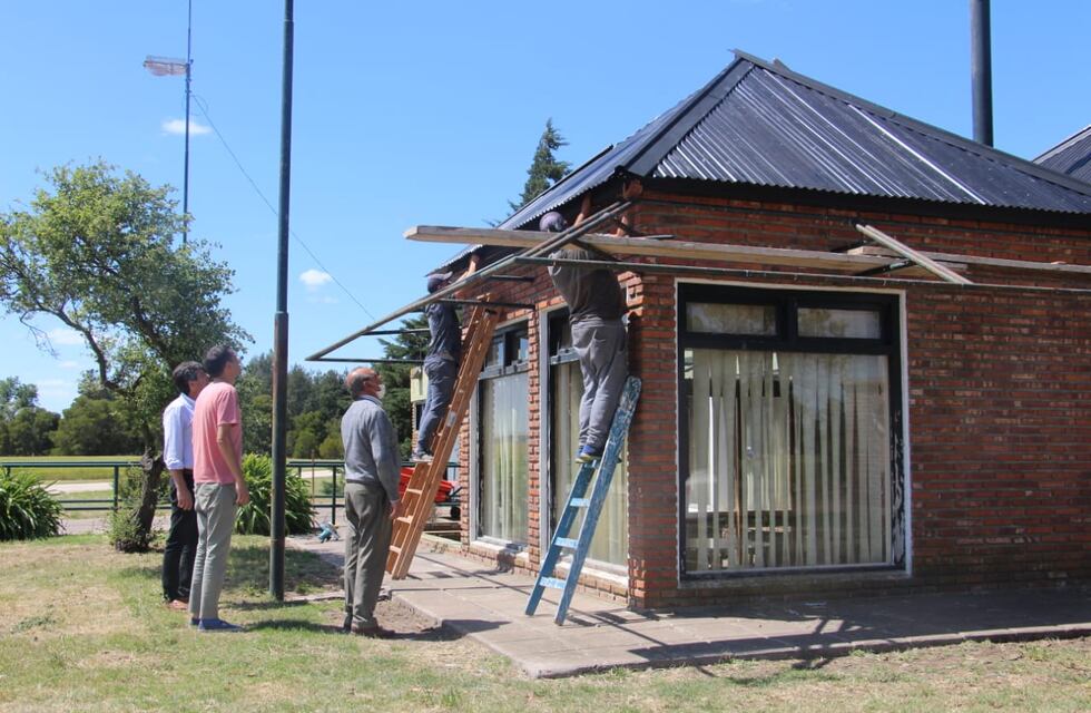Visita del intendente Carlos Sánchez al Aeródromo Municipal