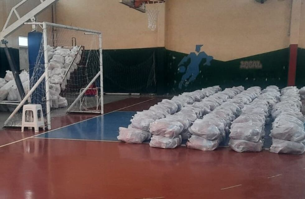 Punta Alta:entrega mensual del Programa de Módulos Alimentarios