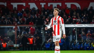 Nicolás Dubersarsky, figura de Instituto en el partido ante Boca, en el Monumental de Alta Córdoba, por la Liga Profesional. (Prensa IACC)