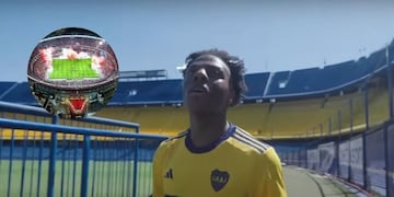 Fue a La Bombonera y no a la cancha de River.