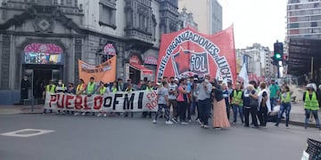 La semana anterior se realizó una manifestación similar contra el acuerdo con el Fondo Monetario Internacional (FMI).