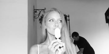 Rocío Pardo mostró su amor por el helado.