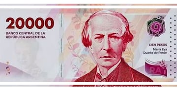 Cuándo estará en circulación el billete de $20.000 en Argentina.