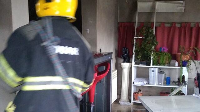 Incendio de una vivienda de Carlos Paz
