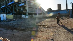 Cómo marchan las obras en la cancha de Belgrano.