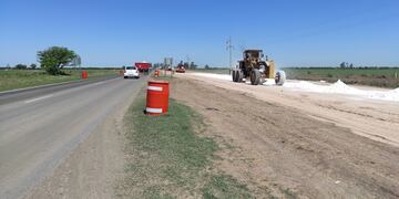 Trabajos en el tramo rural entre Ataliva y Sunchales