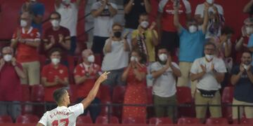 Erik Lamela debutó con un doblete en el Sevilla.