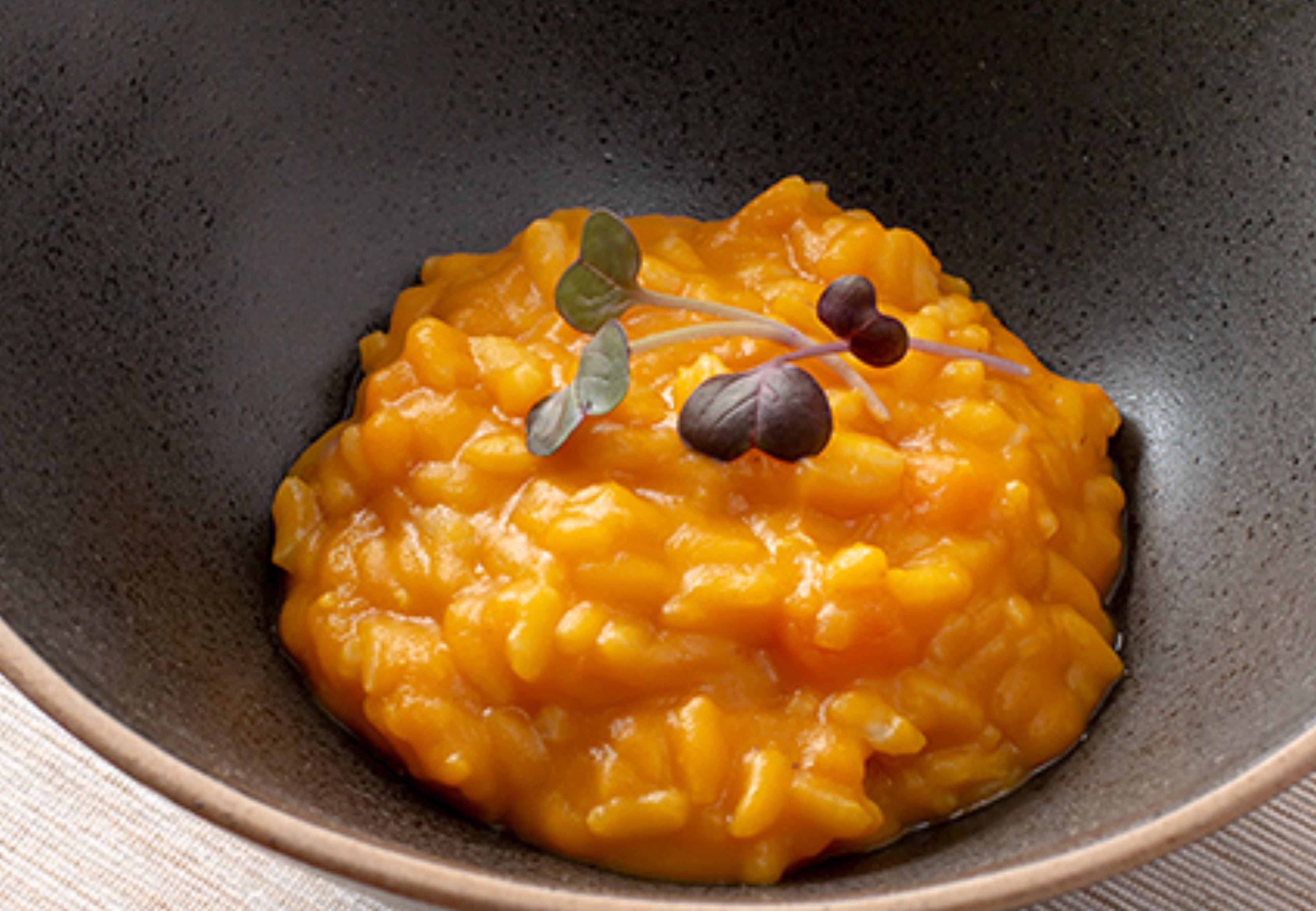 La receta de risotto de calabaza.