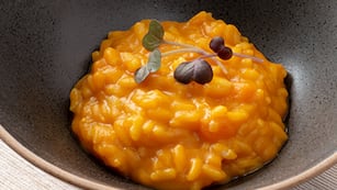 La receta de risotto de calabaza.