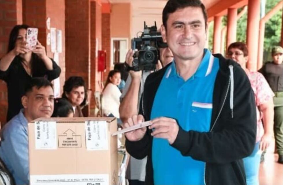 Elecciones en Misiones 2023: Fabio Martínez sufragó en Eldorado