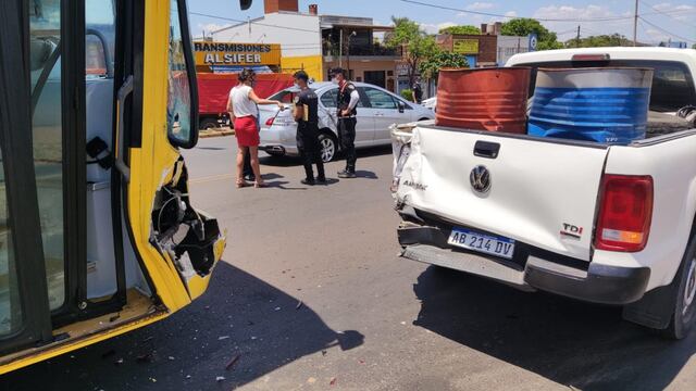 Múltiple accidente de tránsito en Posadas.