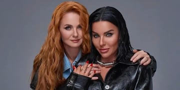 Lena Katina y Julia Volkova de la banda t.A.T.u.
