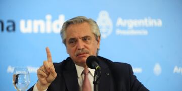 Alberto Fernández en la Quinta de Olivos (Foto: Clarín - Archivo)