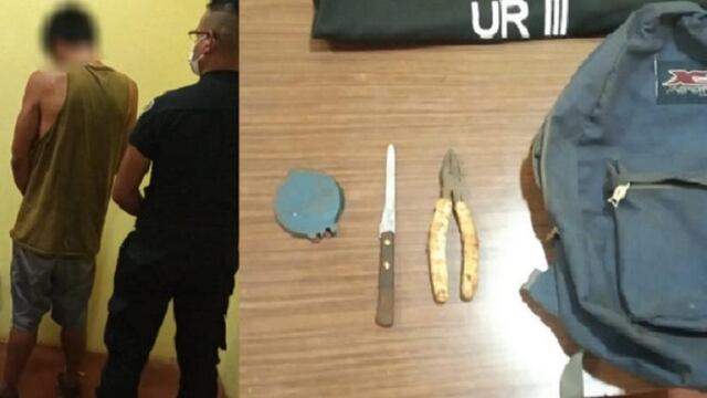Joven detenido tras estar signado como autor del robo de medidores y cables en Eldorado.